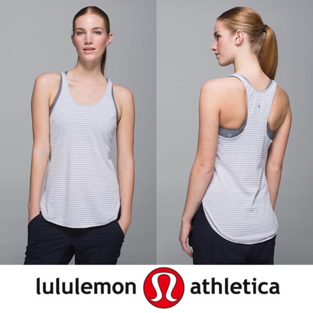 Lululemon what the sport tank top Seawheeze size 8